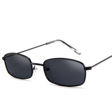 Load image into Gallery viewer, Small Retro Shades Rectangle Sunglasses Men Red Lens Yellow 2018 Metal Frame Clear Lens Sun Glasses For Women Unisex UV400