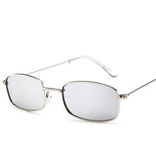 Load image into Gallery viewer, Small Retro Shades Rectangle Sunglasses Men Red Lens Yellow 2018 Metal Frame Clear Lens Sun Glasses For Women Unisex UV400