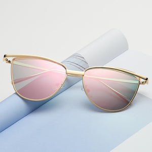 Fashion Classic Women Brand Designer Cateye Sunglasses