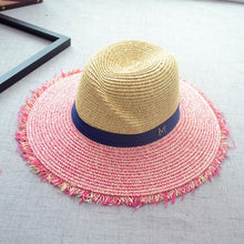 Load image into Gallery viewer, Panama Straw Hat Summer  Women