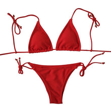 Load image into Gallery viewer, Bikinx Triangle bikini micro two-piece suit String swimsuit female Sexy red swimwear women 2019 bathing suit Brazilian biquini