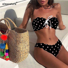 Load image into Gallery viewer, Sexy Polka Dot Bikini Women 2019 Two Piece Swimsuit Push Up Swimwear Floral Side Bathing Suit Brazilian Beach Wear Swimming Suit