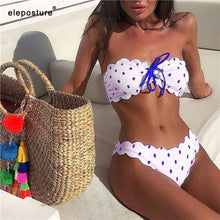 Load image into Gallery viewer, Sexy Polka Dot Bikini Women 2019 Two Piece Swimsuit Push Up Swimwear Floral Side Bathing Suit Brazilian Beach Wear Swimming Suit