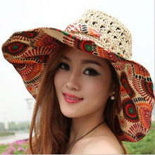 Load image into Gallery viewer, Fashion Design Flower Sun Hat