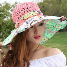 Load image into Gallery viewer, Fashion Design Flower Sun Hat