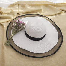 Load image into Gallery viewer, Black and White Summer Hat