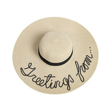 Load image into Gallery viewer, Women Summer Straw Floppy Sun Hat
