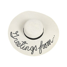 Load image into Gallery viewer, Women Summer Straw Floppy Sun Hat