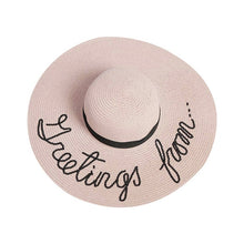 Load image into Gallery viewer, Women Summer Straw Floppy Sun Hat