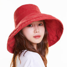 Load image into Gallery viewer, Red Women&#39;s  Sun Hat